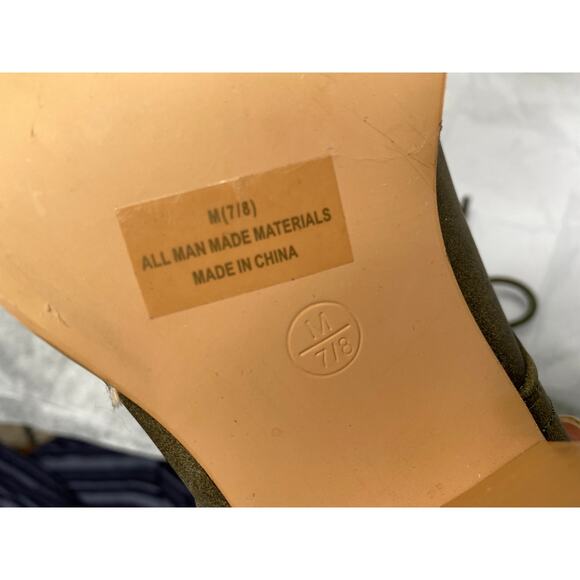 Rue21 Laced booties - olive green - Picture 5 of 8